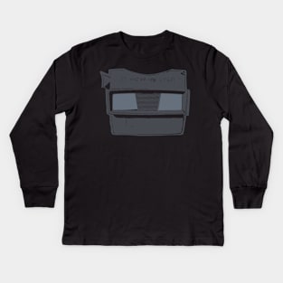 View-Master in Gray Kids Long Sleeve T-Shirt